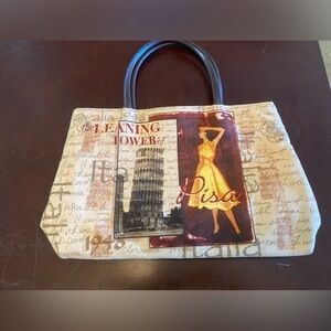 Used Nice Italian themed cloth bag!